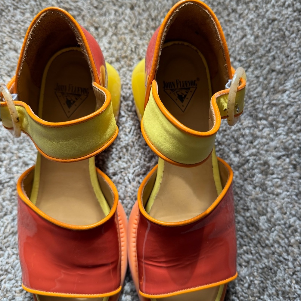 John Fluevog F-Trip Bridgett Leather Sandals - Picture 2 of 9